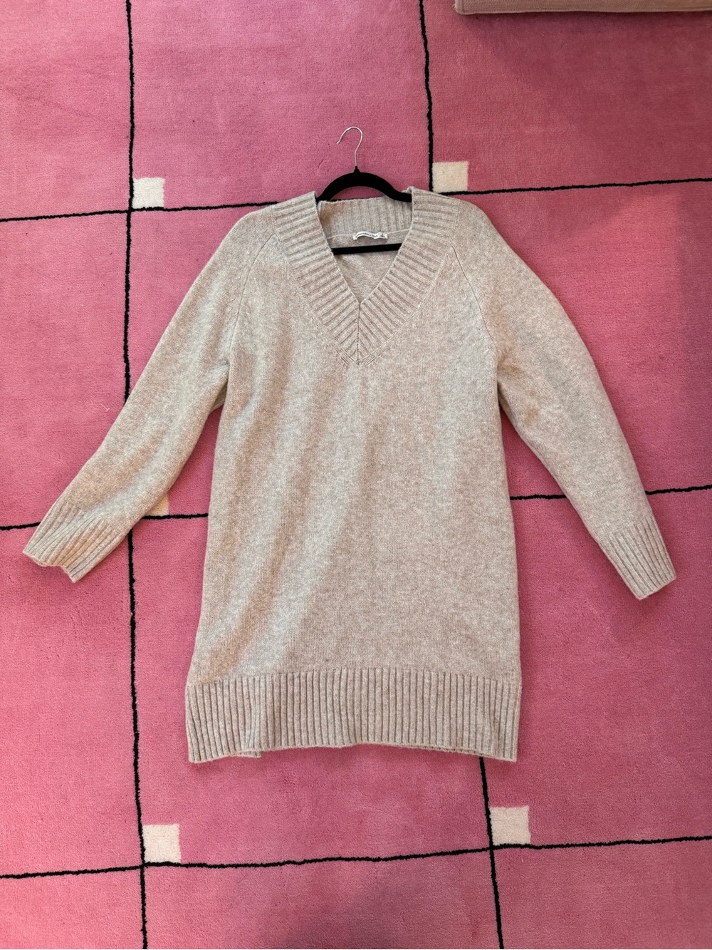 Gray-beige sweater dress - Hollister